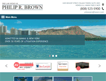 Tablet Screenshot of hawaii-attorney.net